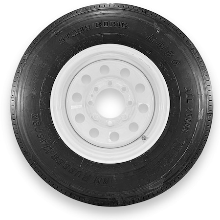 Rubbermaster - Steel Master Rubbermaster ST235/80R16 14 Ply Highway Rib Tire and 8 on 6.5 Modular Wheel Assembly 599363